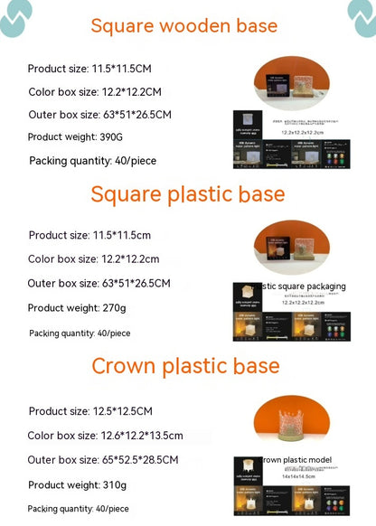 Crystal Ripple LED Table Lamp