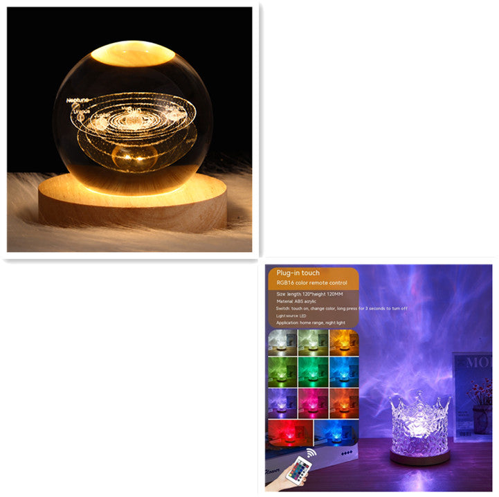 Crystal Ripple LED Table Lamp