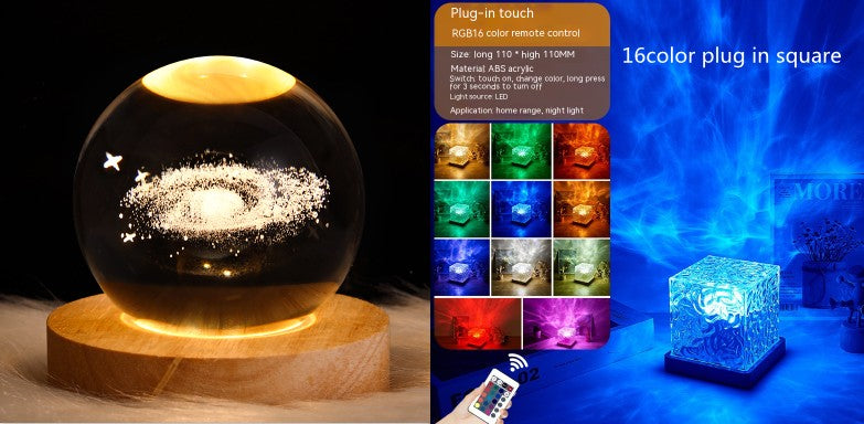 Crystal Ripple LED Table Lamp