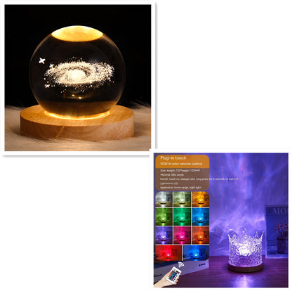 Crystal Ripple LED Table Lamp