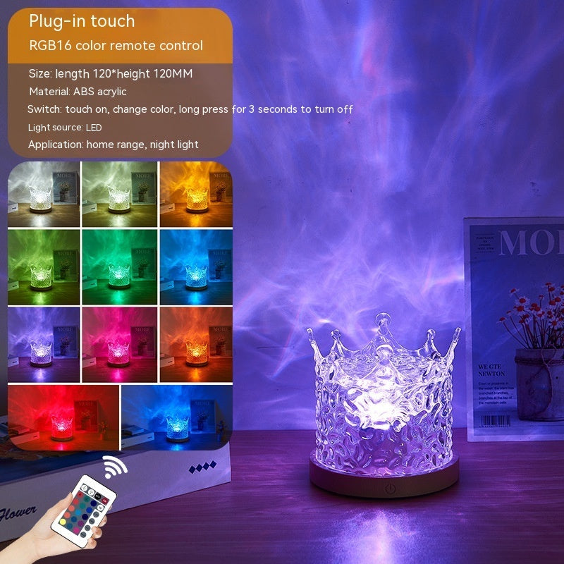 Crystal Ripple LED Table Lamp