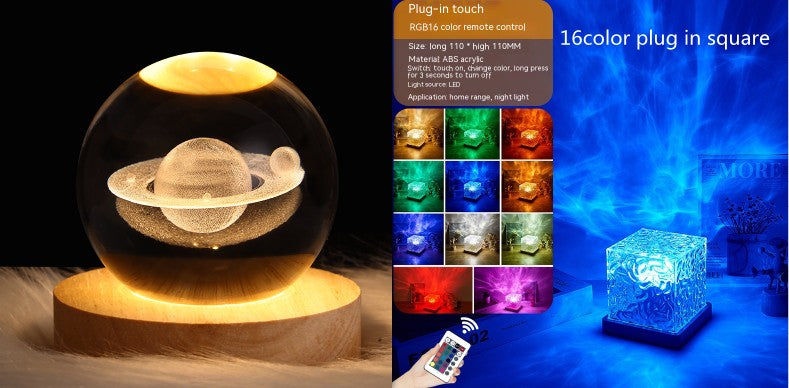 Crystal Ripple LED Table Lamp