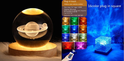 Crystal Ripple LED Table Lamp